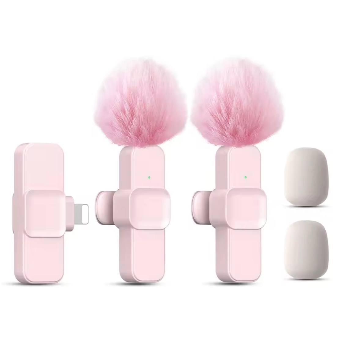 Portable Wireless Lavalier Microphone for Live Streaming/YouTube/TikTok/Facebook Live Noise Reduction Mic For iPhone/Android