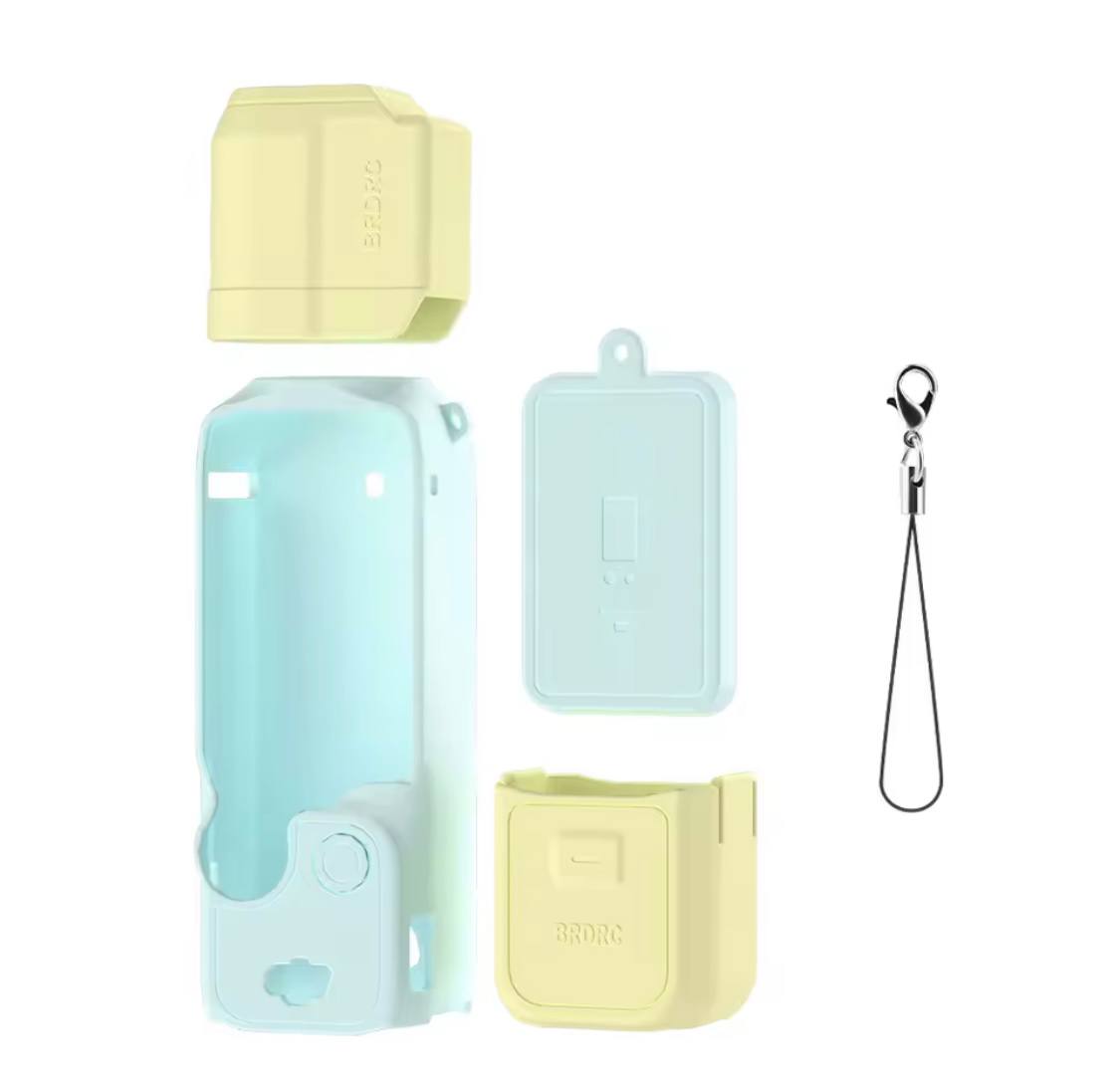 Case for DJI OSMO Pocket 3 Silicone Protective Cover Anti-Scratch Lens Cap Protector for Pocket3 Case Camera Shell Accessories