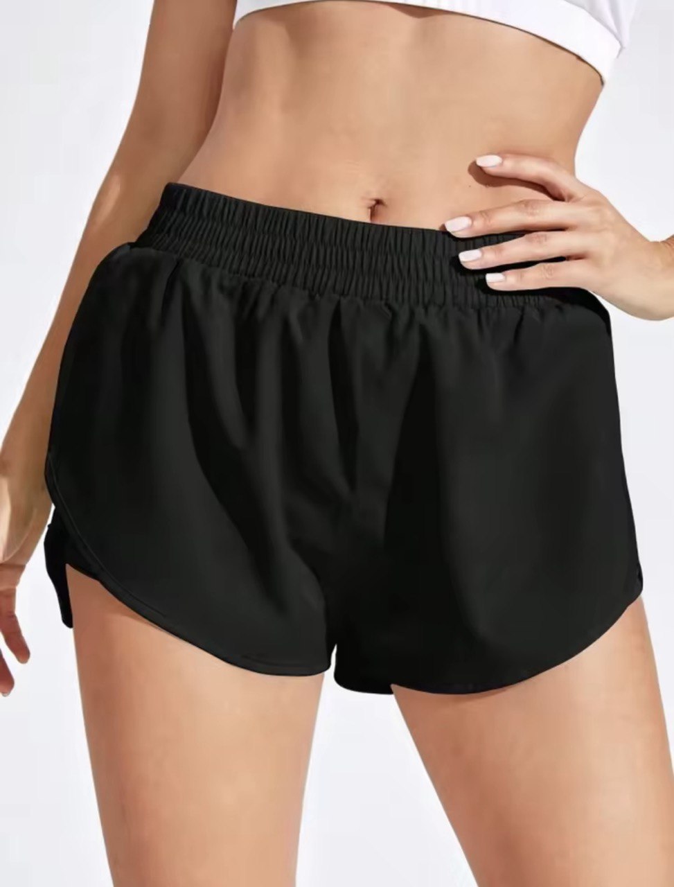 Yoga Shorts Women Fitness Elastic Running Workout Short Leggings For Ladies