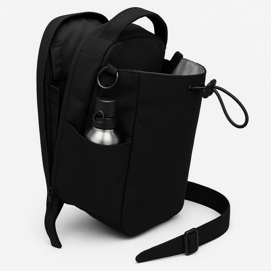 Magnetic Gym Sling Bag Water Bottle & Phone Holder Waterproof Crossbody Bag for Outdoor Sports Travel Fitness Accessories