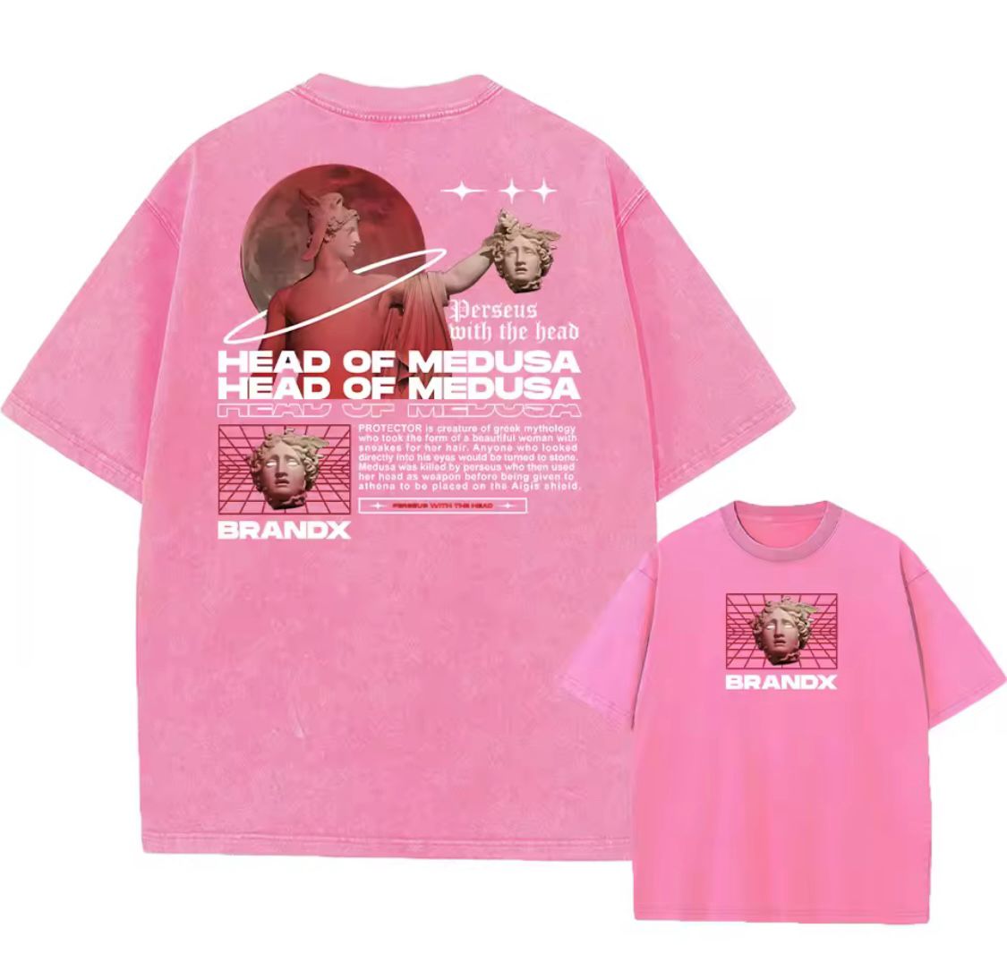 Acid Washed T Shirt Women Vintage Cotton T-shirts Harajuku Gothic Streetwear Soft Tees Girl Loose Fashion Print Tops Unisex