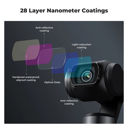 K& F Sport Effect Filter for DJI Osmo Pocket 3 UV CPL ND ND/PL Black Mist 1/2 1/4 1/8 LPR Star 1.2X Wide-Angle Filter Set