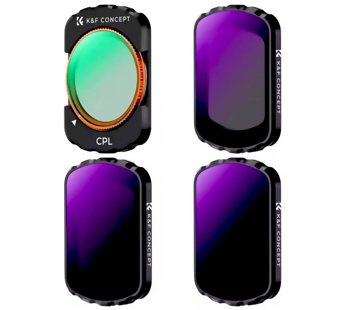 K& F Sport Effect Filter for DJI Osmo Pocket 3 UV CPL ND ND/PL Black Mist 1/2 1/4 1/8 LPR Star 1.2X Wide-Angle Filter Set
