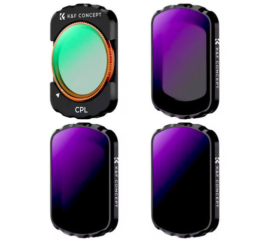 K& F Sport Effect Filter for DJI Osmo Pocket 3 UV CPL ND ND/PL Black Mist 1/2 1/4 1/8 LPR Star 1.2X Wide-Angle Filter Set
