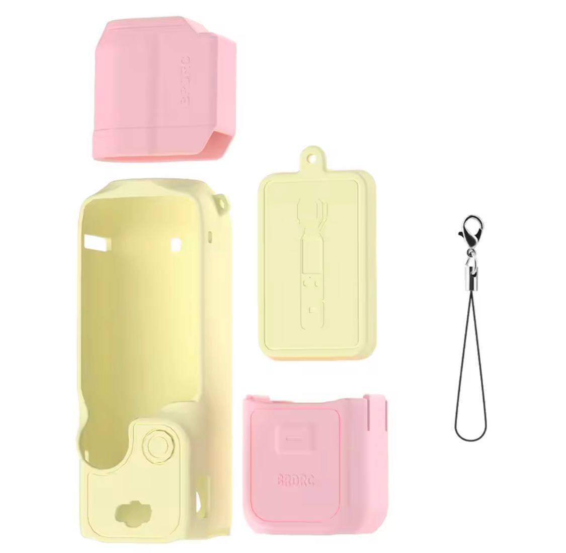 Case for DJI OSMO Pocket 3 Silicone Protective Cover Anti-Scratch Lens Cap Protector for Pocket3 Case Camera Shell Accessories