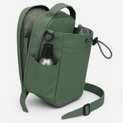 Magnetic Gym Sling Bag Water Bottle & Phone Holder Waterproof Crossbody Bag for Outdoor Sports Travel Fitness Accessories