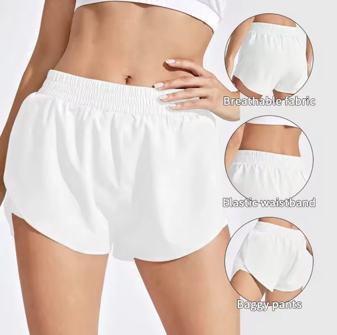 Yoga Shorts Women Fitness Elastic Running Workout Short Leggings For Ladies