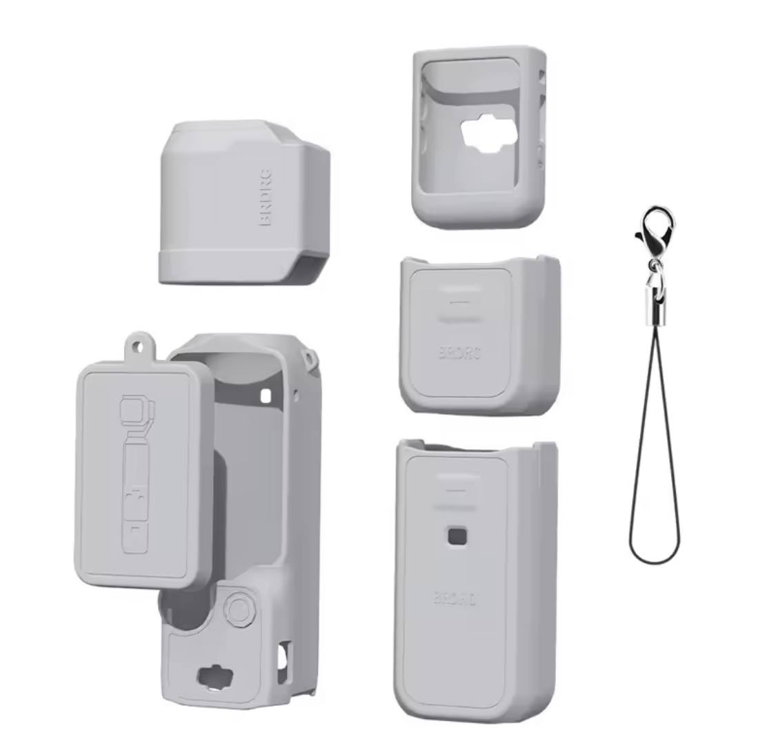 Case for DJI OSMO Pocket 3 Silicone Protective Cover Anti-Scratch Lens Cap Protector for Pocket3 Case Camera Shell Accessories